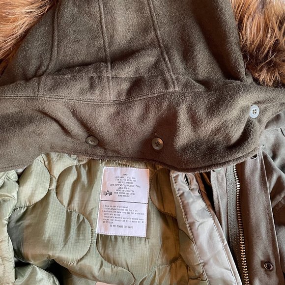 Alpha Industries Lined Cold Weather Fishtail Parka - Picture 4 of 11
